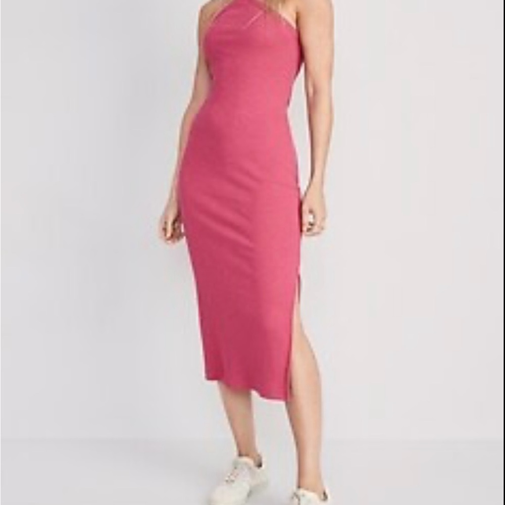 Old Navy Pink Midi Dress